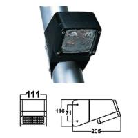 Прожектор палубный 111х116х205 мм, крепление на мачту