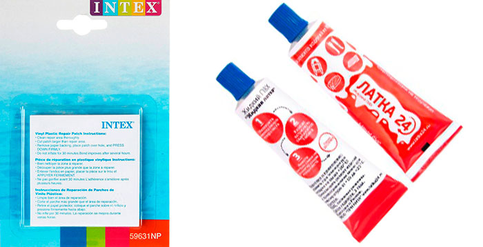 Чем заклеить надувной матрас?