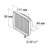 Прожектор палубный светодиодный 98х111мм, 10 диодов купить по выгодной цене 18 398 руб. в магазине 