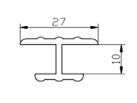 Профиль замка для пайола H-типа 9 мм 100см купить по выгодной цене 429 руб. в магазине 