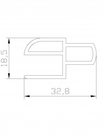 Боковой 9 мм z-профиль 100см купить по выгодной цене 704 руб. в магазине 