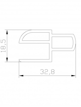 Боковой 9 мм z-профиль нарезка по 5см купить по выгодной цене 39 руб. в магазине 