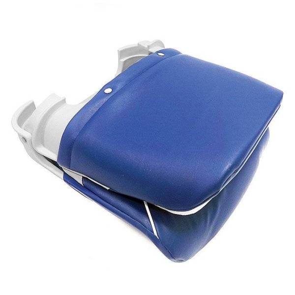 Сиденье пластмассовое складное с подложкой All Weather High Back Seat, бело-синее купить по выгодной цене 18 528 руб. в магазине 