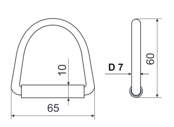 D-кольцо, сталь, 65 мм, со втулкой купить по выгодной цене 250 руб. в магазине 