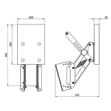 Транец выносной с регулировкой угла наклона для ПЛМ до 25 л.с. (65 кг) ФБС купить по выгодной цене 17 500 руб. в магазине 