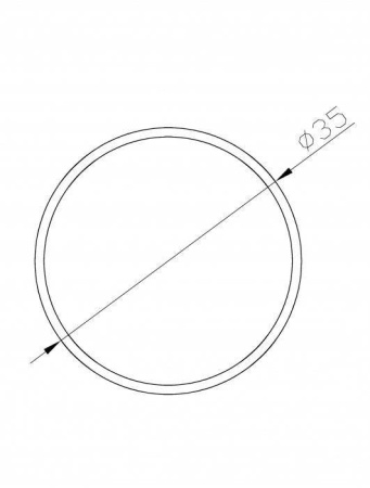 Труба алюминиевая Ф35х1,2мм купить по выгодной цене 384 руб. в магазине 