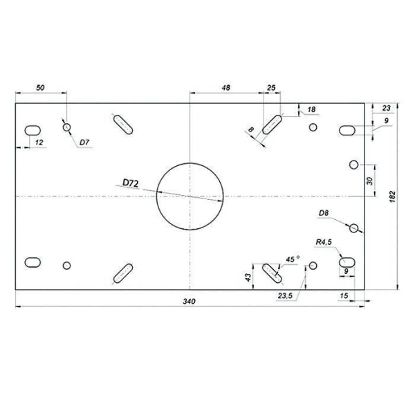 Переходник-основание сидений продольно-скользящий 340х182х72 мм купить по выгодной цене 7 776 руб. в магазине 