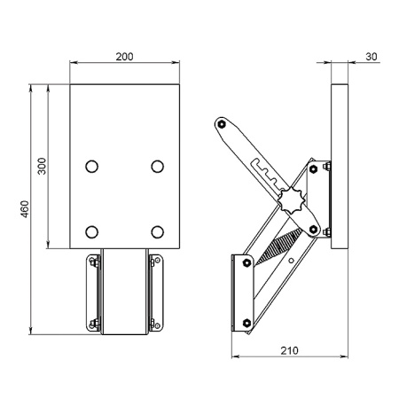 Транец выносной для ПЛМ мощностью от 6 до 15 л.с. (38 кг) ФБС купить по выгодной цене 10 400 руб. в магазине 