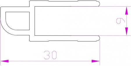 Профиль замка для пайола Папа 9 мм нарезка по 5см купить по выгодной цене 25 руб. в магазине 