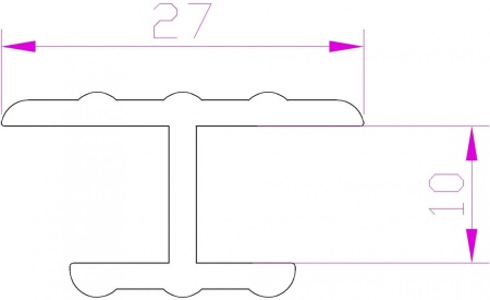 Профиль замка для пайола H-типа 9 мм нарезка по 5см купить по выгодной цене 25 руб. в магазине 